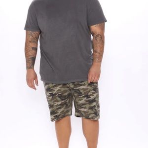 Men’s fashion nova camo drawstring shorts like new
